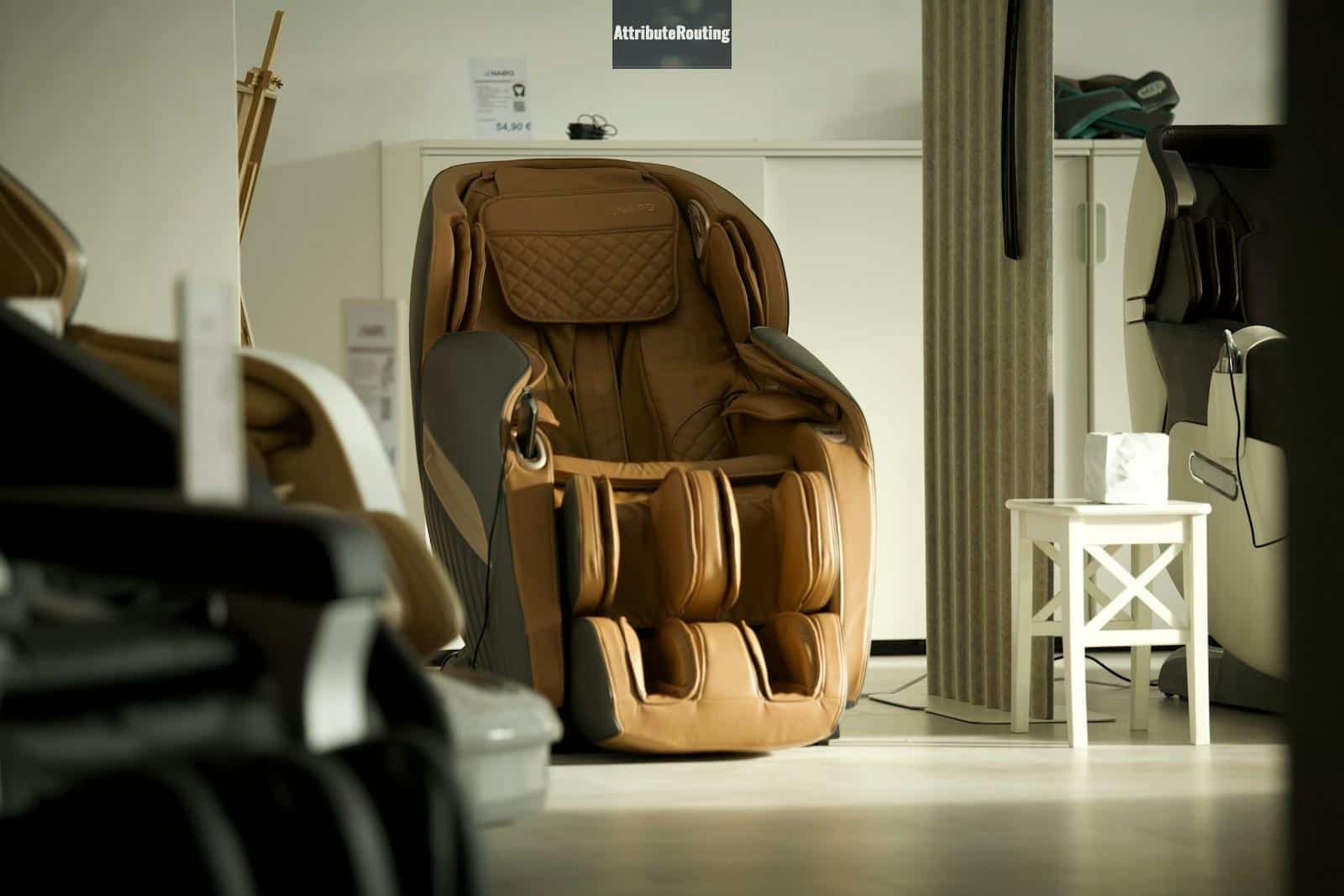brown and black leather backpack on white wooden table