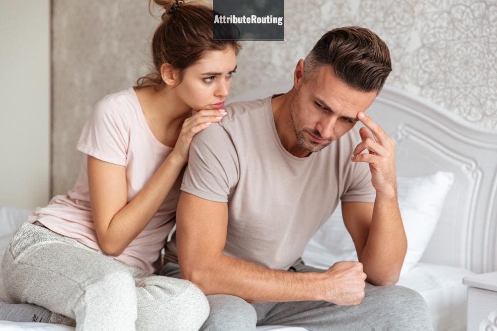 pareja preocupada